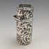 1896 British Antique Sterling Silver Relief Bird Sculpture Portable Perfume Bottle Sampson Mordan